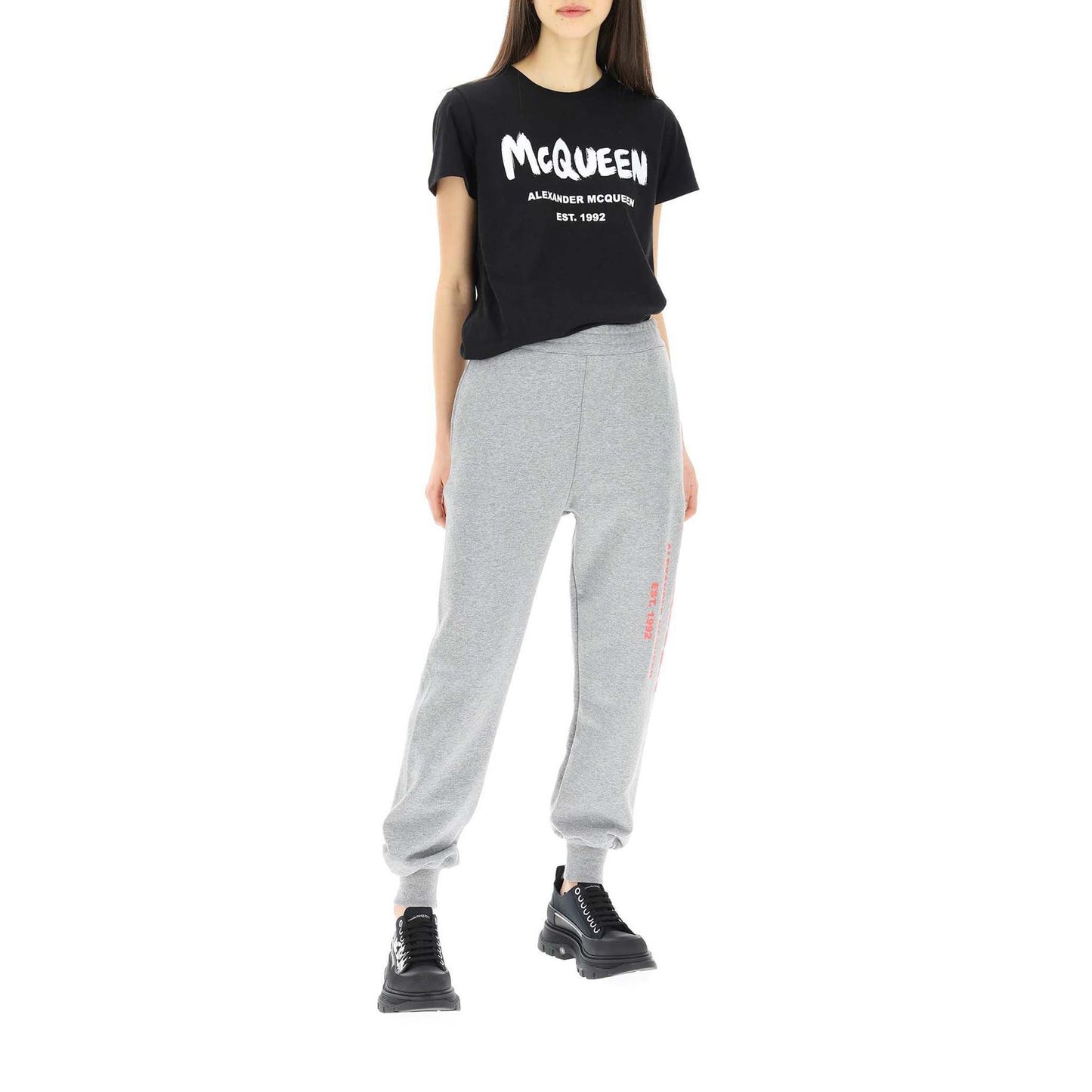 Alexander McQueen Graffiti Logo Sport Trousers