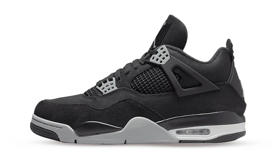 Air Jordan 4 Retro Black Canvas