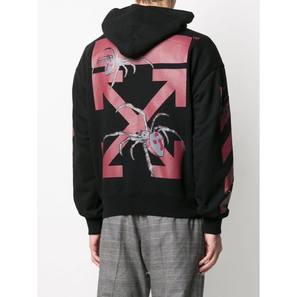 Off-White-Pullover aus schwarzer Baumwolle