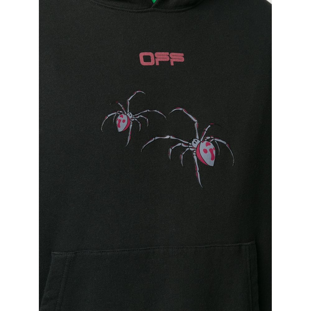 Off-White-Pullover aus schwarzer Baumwolle