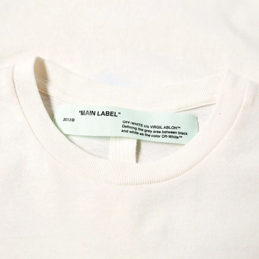 Off-White-T-Shirt aus weißer Baumwolle