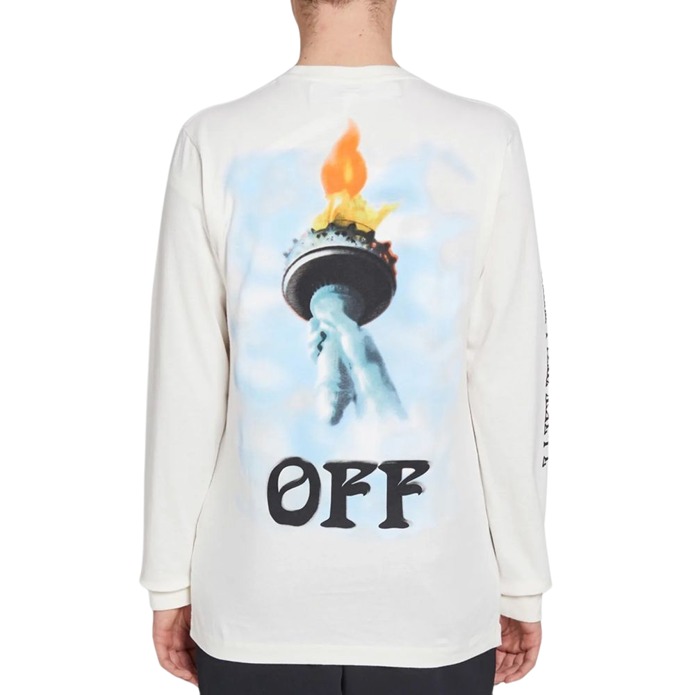 Off-White-T-Shirt aus weißer Baumwolle