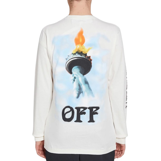 Off-White-T-Shirt aus weißer Baumwolle