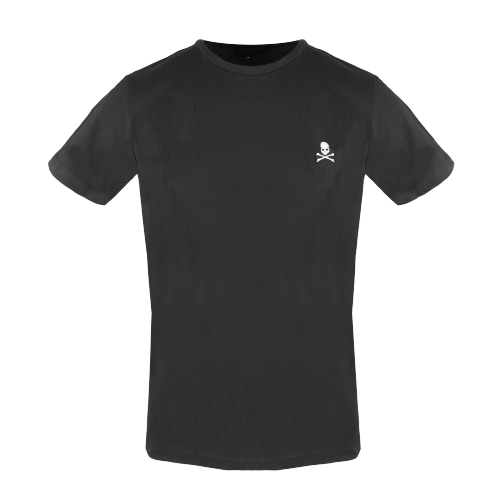 Philipp Plein Black Cotton T-Shirt